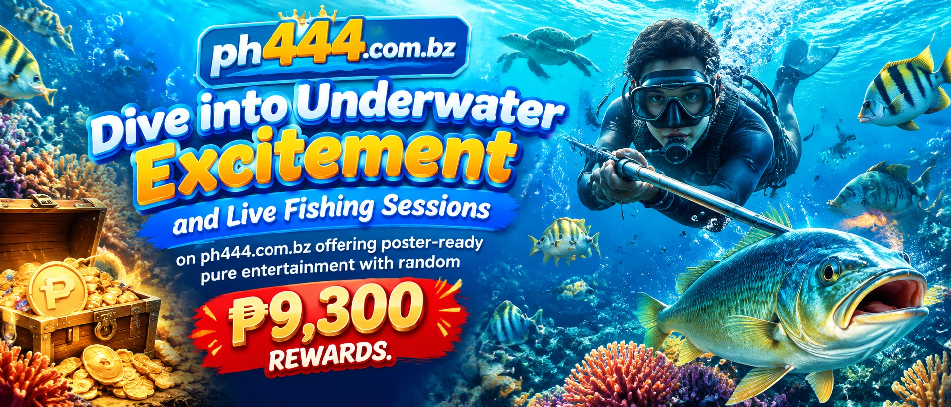 Fishing games bonus and reward screen