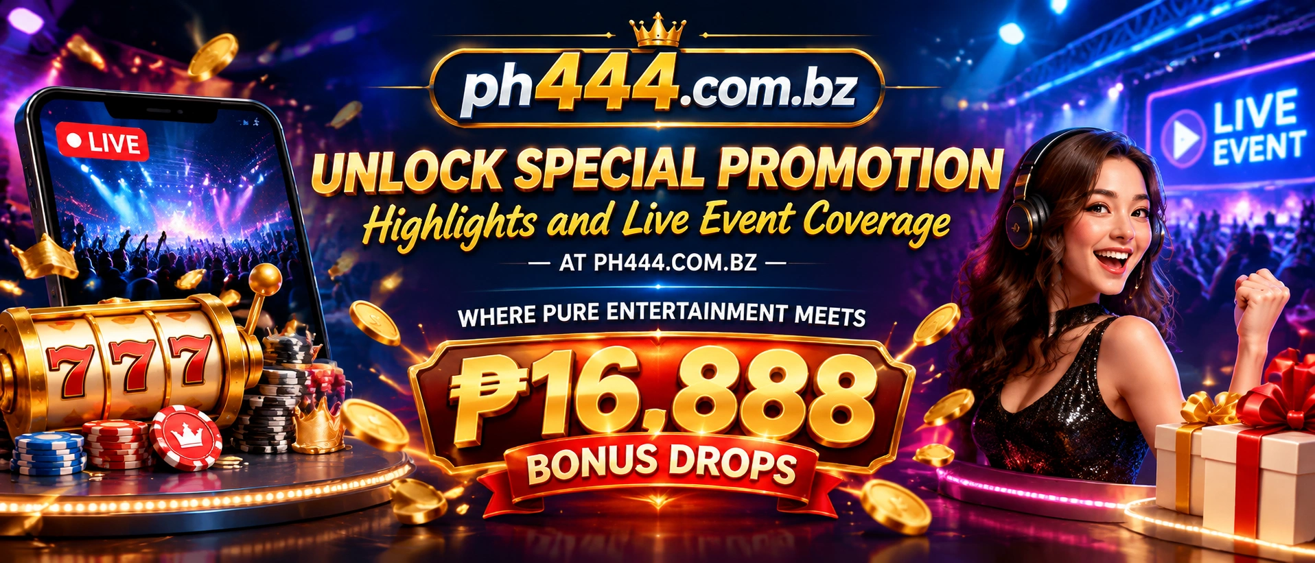 ph444 Philippines welcome promotion banner